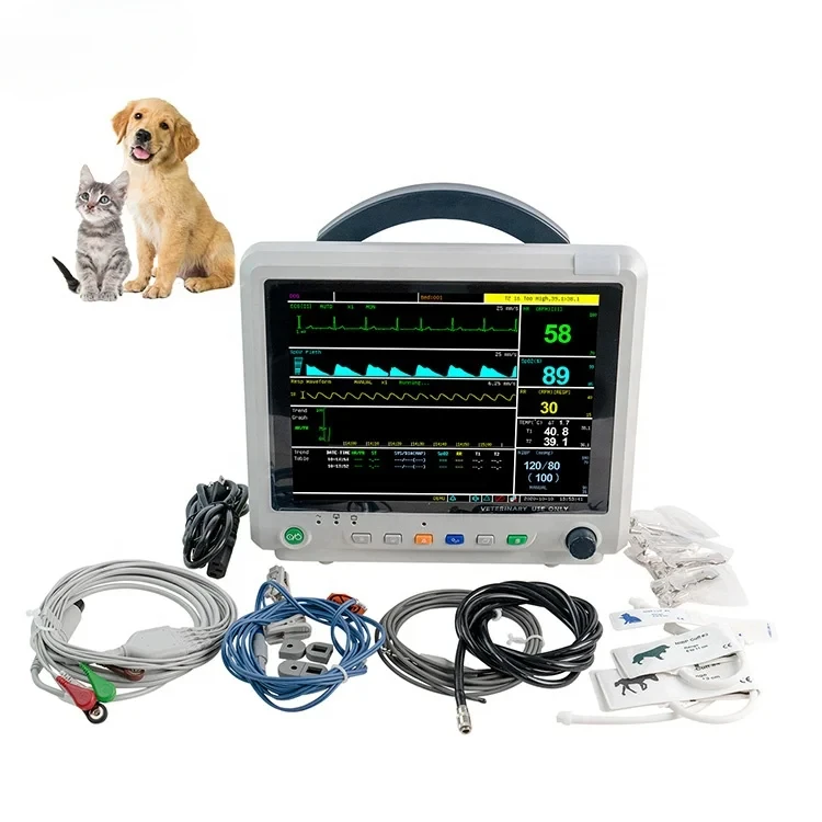 

UTECH PM5000VC Vet Multiparameter Etco2 Patient Moni--tor Veterinary Patient Moni--tor