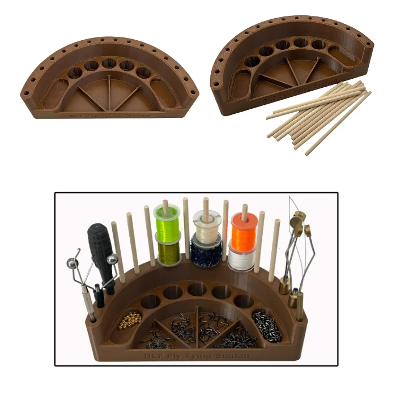 

Органайзер для набора для завязывания мух, многофункциональная удобная стойка для хранения инструментов для завязывания мух