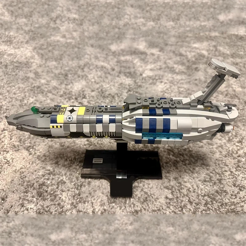 الجديد في المخزون 557 قطعة معركة الفضاء غير مرئية اليد سفينة الفضاء اللبنات المركبة الفضائية نموذج تجميع لعبة الطوب هدية للأطفال الكبار