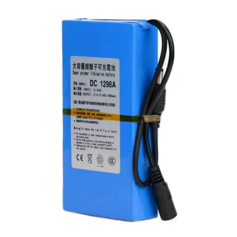 DC12980 12V 9800MAH Battery High Quality Rechargeable Portable Lithium-ion Battery DC 12V 9800mAh DC1298A With US/EU Plug