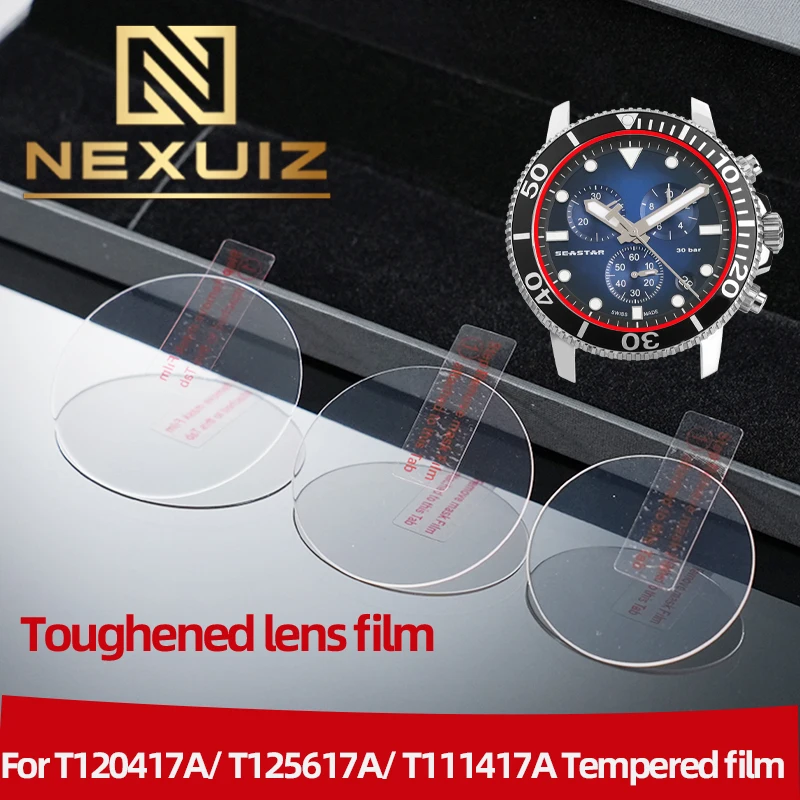 High definition T120.417 Tempered film Transparent  For Tissot  T120417A/T125617A/T111417A Watch Mirror Film T125.617  Membrane