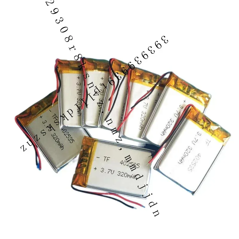 8 pcs 3.7V 320mAh Li po Battery for MP3 DVD GPS PSP Headphone Bluetooth 402535 JM