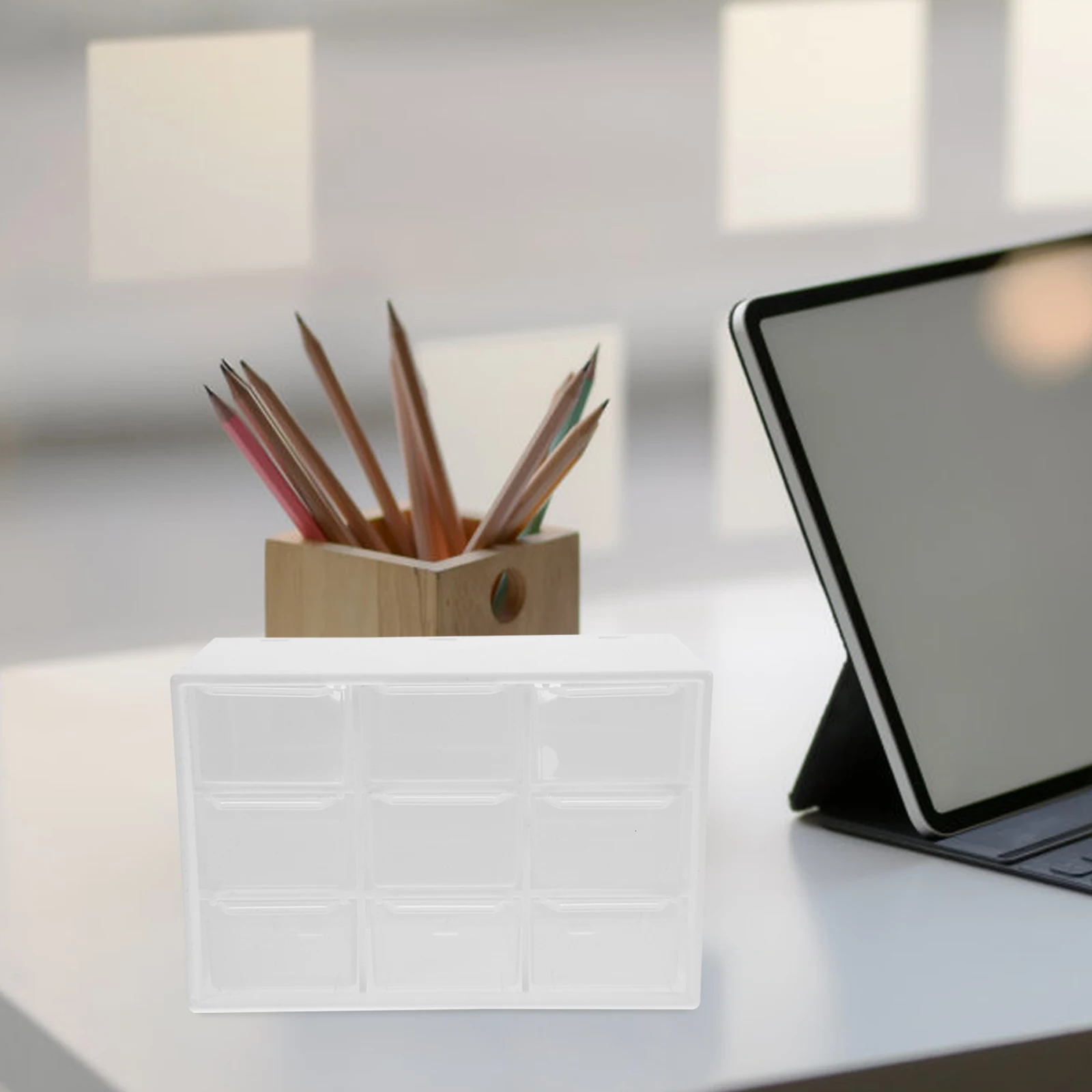 

2pcs Desktop Drawer Organizer Box Layered Storage Unit For Office Room Kitchen Plastic Drawer Organizers Desktop Storage Boxes