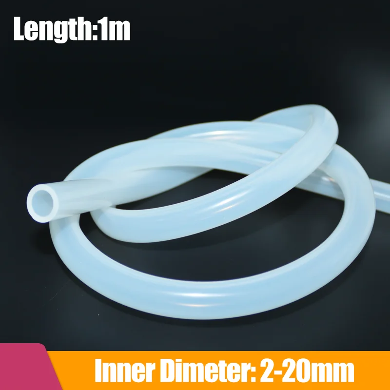 Food Grade Transparent Soft Silicone Fuel Hose 2 4 5 6 7 8 9 10 12 14 16mm Flexible Nontoxic High Temperature Silicone Pipe Tube