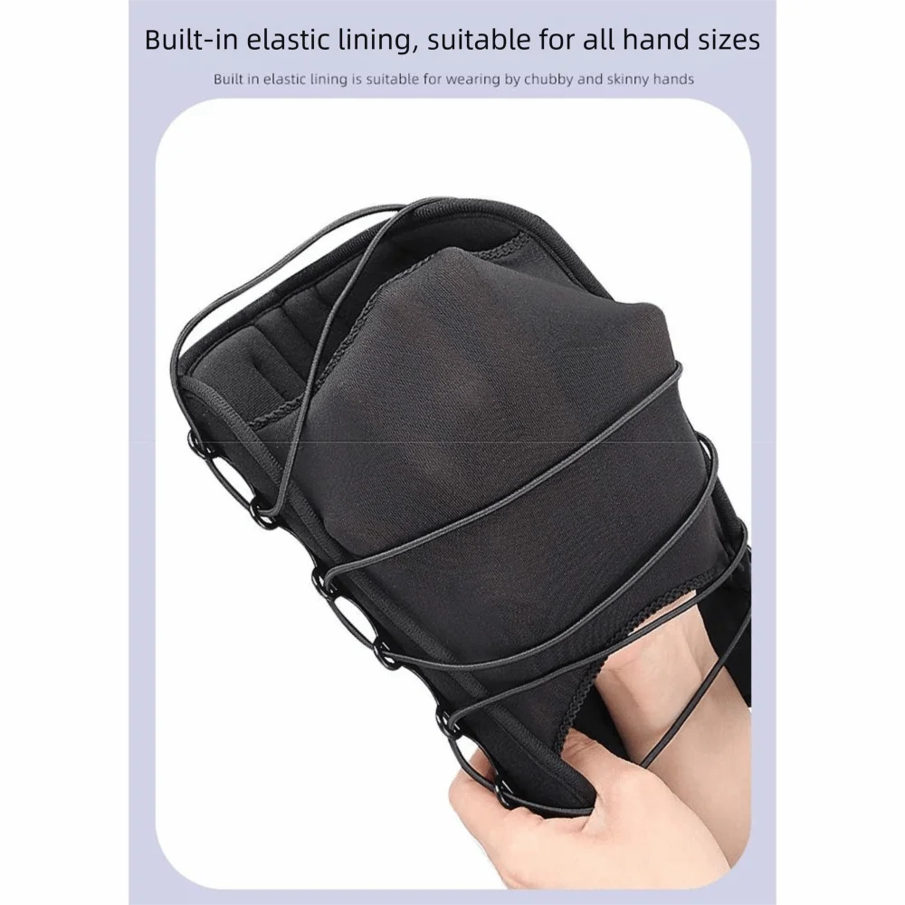 Compression Wrap Wrist Brace Built-in Aluminum Splint Pull-Rope Adjustable Wrist Support Stable Support Long Protector