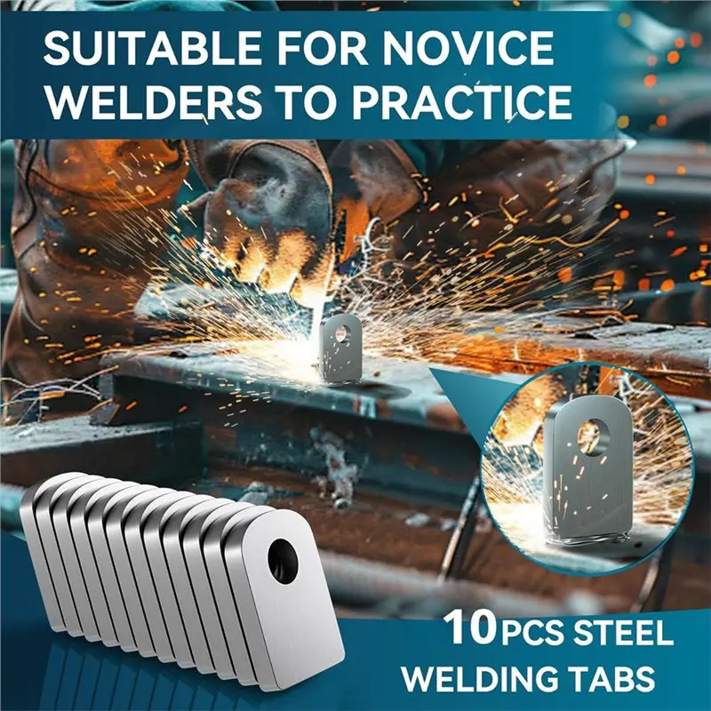 T19C 10Pcs Weld On Light Tabs, Weld On Shock Mounts, 1