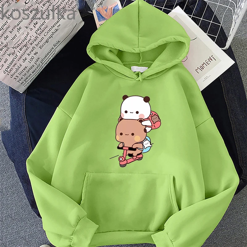 Cartoon Panda Bear Bubu and Dudu Hoodie Women/Men Harajuku Ullzang Sweatshirt Tops Kawaii Printed Coats Female Fashion Clothes