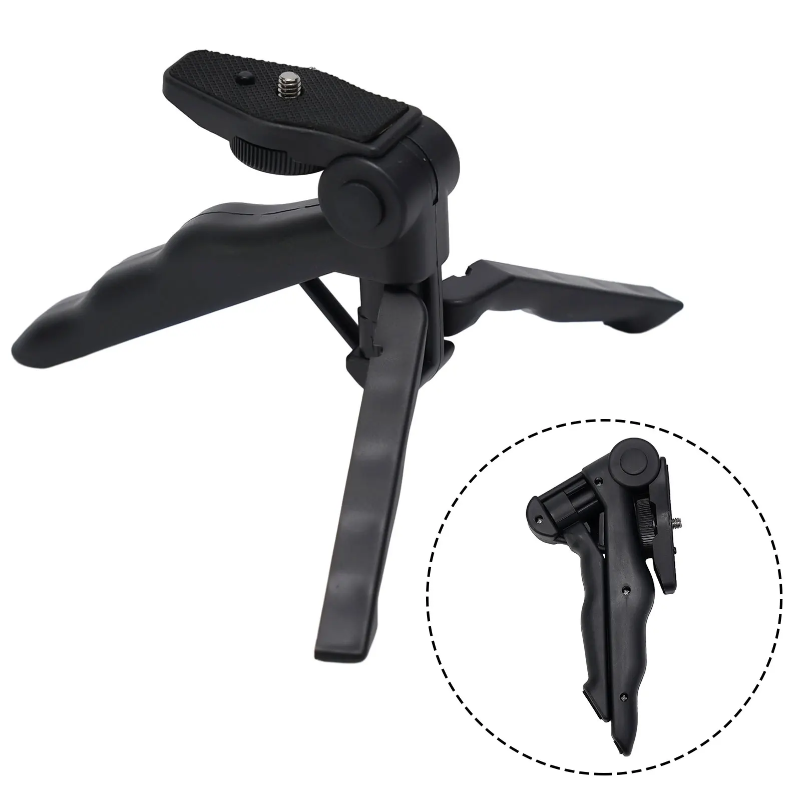 

Stable And Portable Mini Tripod For Phone And For Action Camera Two Section Metal Handle Hose Tripod Portable Bracket