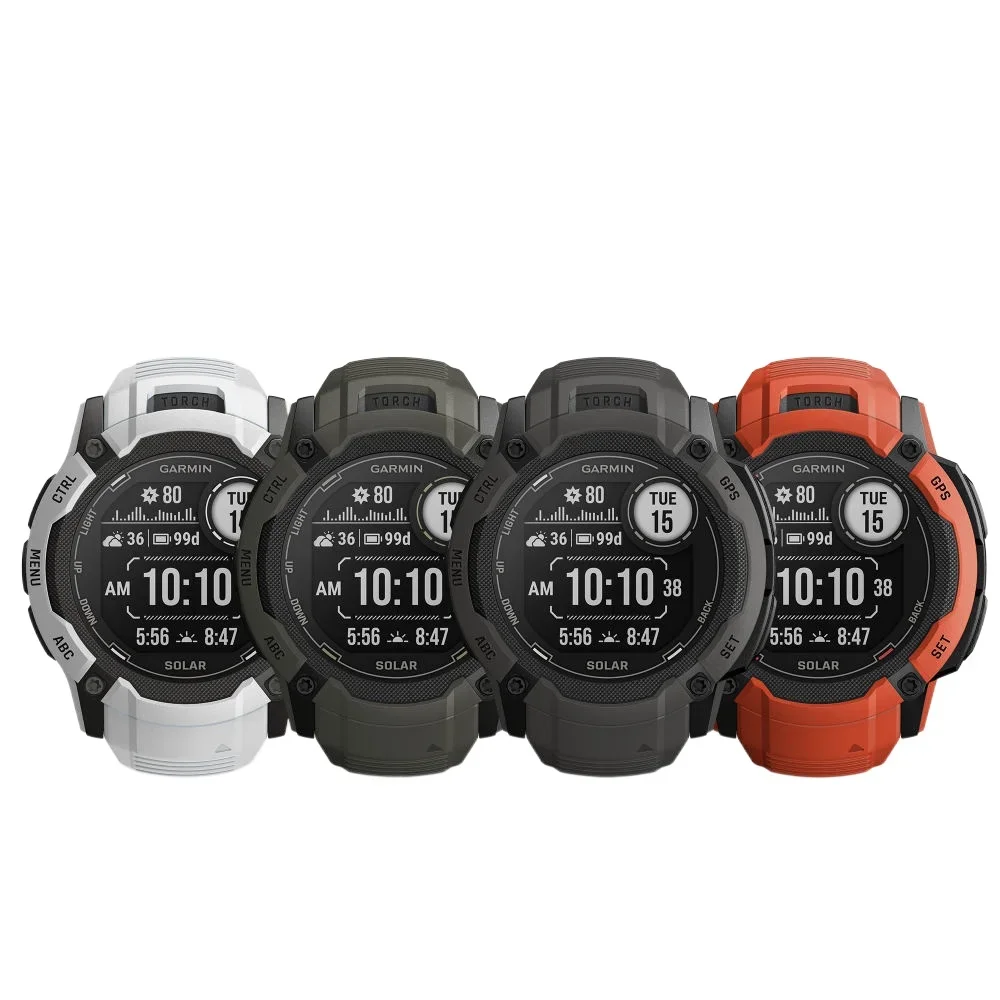 Instinct 2X Solar (50mm) - Bold, Rugged GPS Smartwatch with Built-in LED Flashlight and Solar Charging