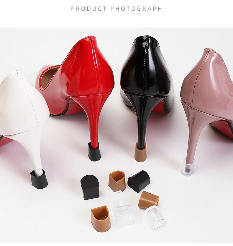 2 Stück/Paar, Absatzschutz, Absatzstopper, Absatzreparaturkappen, Schutzüberzüge für Damen, idealer, rutschfester Absatzschutz. – Detail 8