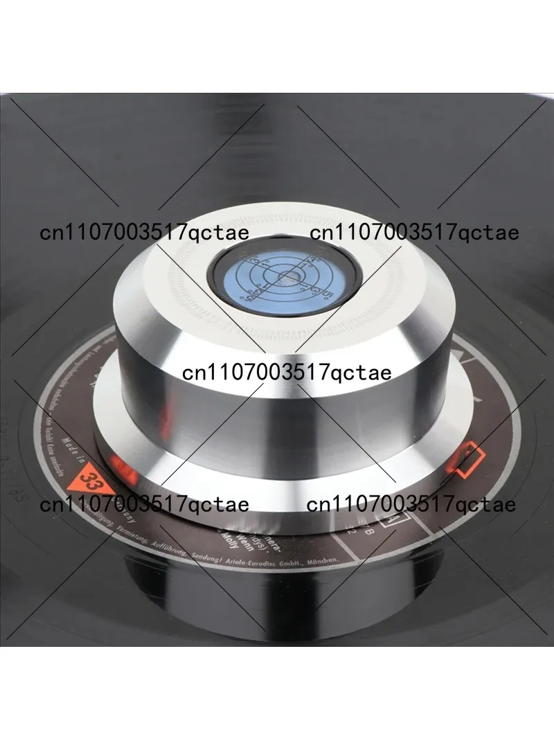 Premium Audiophile Record Weight Stabilizer for Turntable LP Vinyl Clamp Disc Vibration Damping Silver