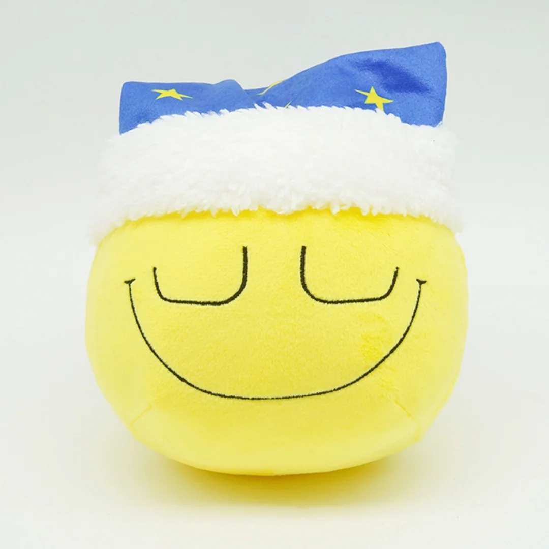 Peluche Dozing Dozer, Peluche Suave con Cara Sonriente Amarilla, Peluche Coleccionable para Fans de Dozing Dozer, Regalo de Cumpleaños, Navidad, Decoración Romántica