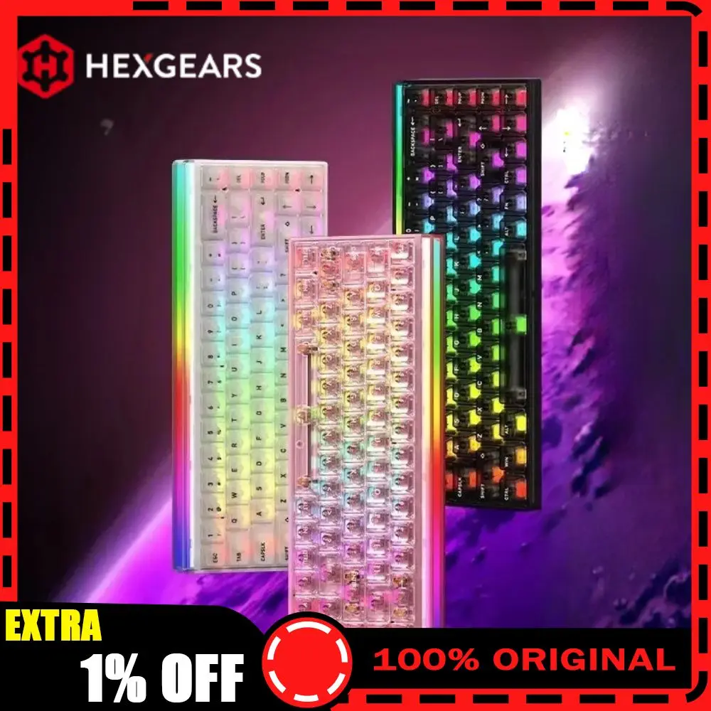 

MX68 Проводная клавиатура с магнитным переключателем, с возможностью горячей замены, 8K, игровая клавиатура для киберспорта RT0.01 Прокладка RGB Эргономичный ПК-геймер