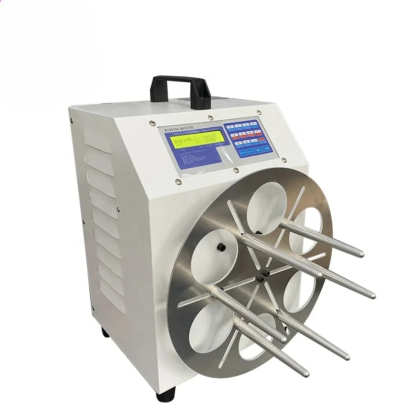 

YH-200W Semi-automatic USB Flat Data Cable Wire Roll Coiling Winding Machine for Flat Ribbon Cable