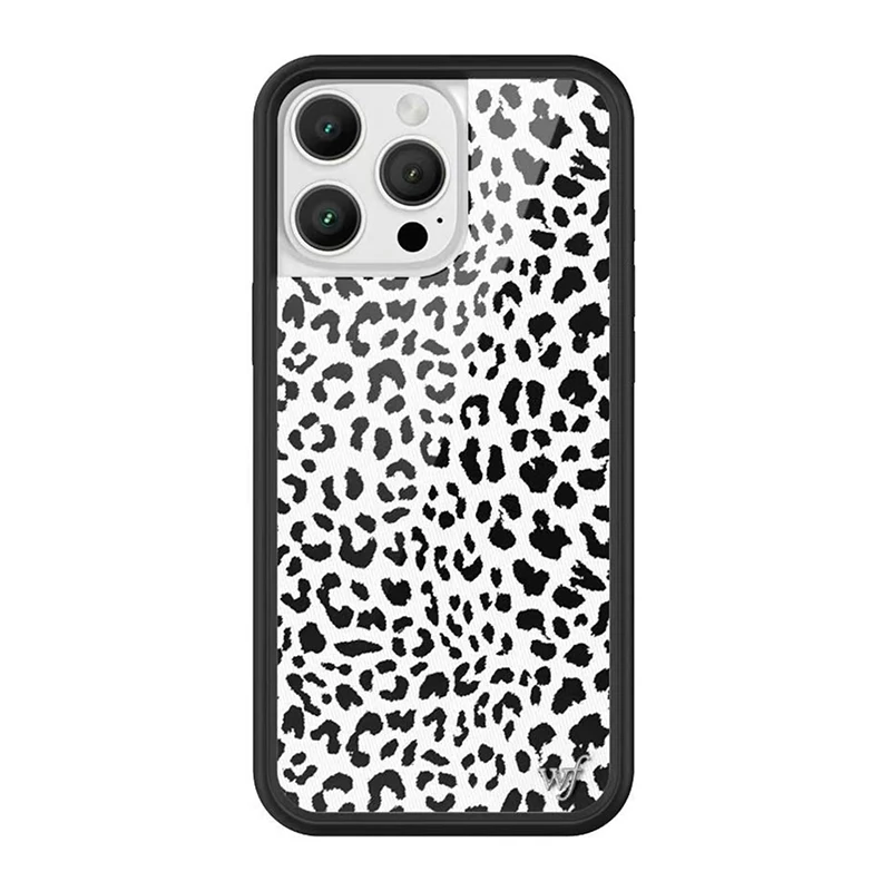 Wildflower 3D Love Heart Neon Butterfly Cartoon Phone Case for iPhone 17 16 15 14 13 12 Pro Max Plus Snow Leopard  WF Cover
