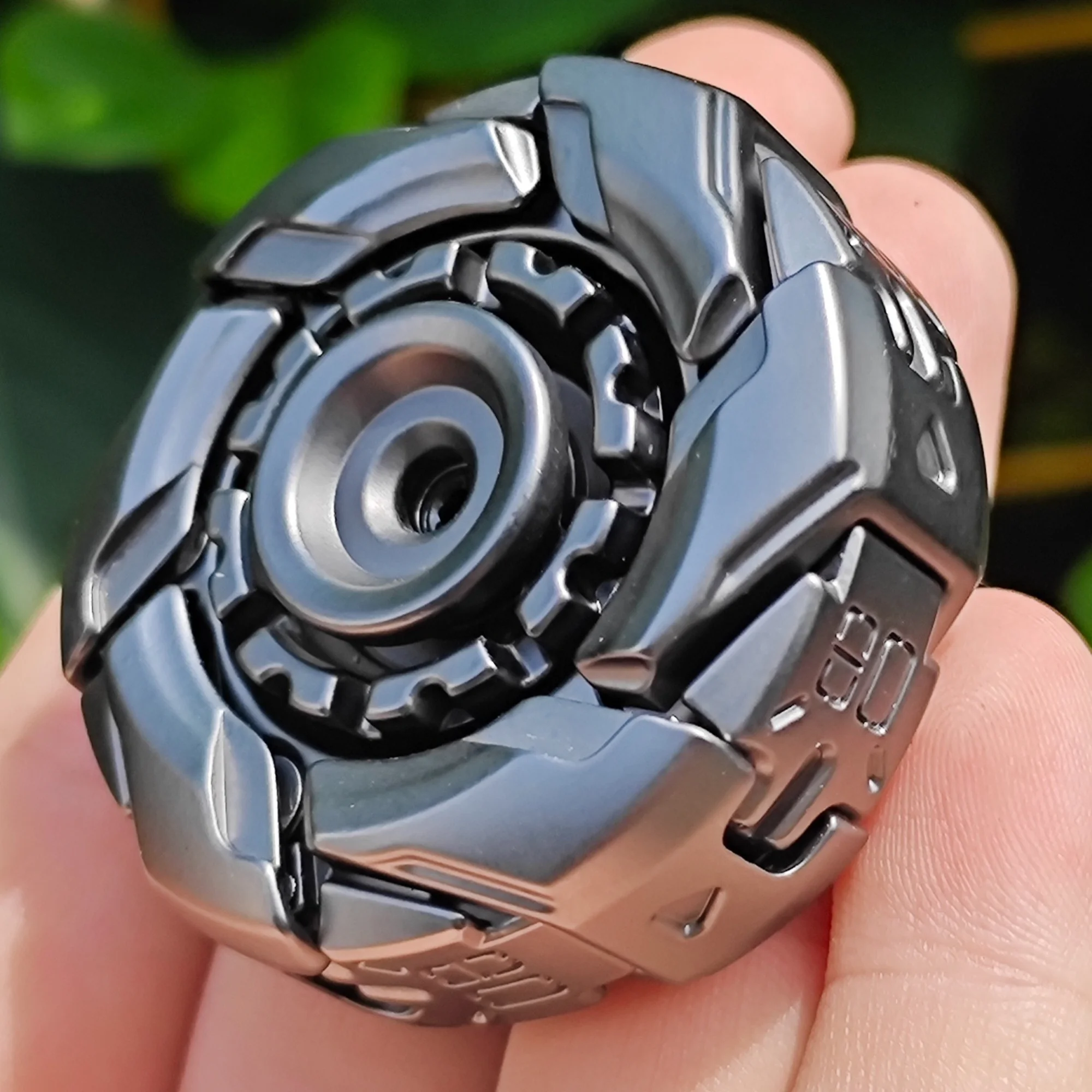 EDC Fidget Sliders Fidget Toys Stressabbau für Erwachsene Magnetisches Metall Fidgety Mood Buster Open Armor Kreisel Fidget Toys – Detail 4