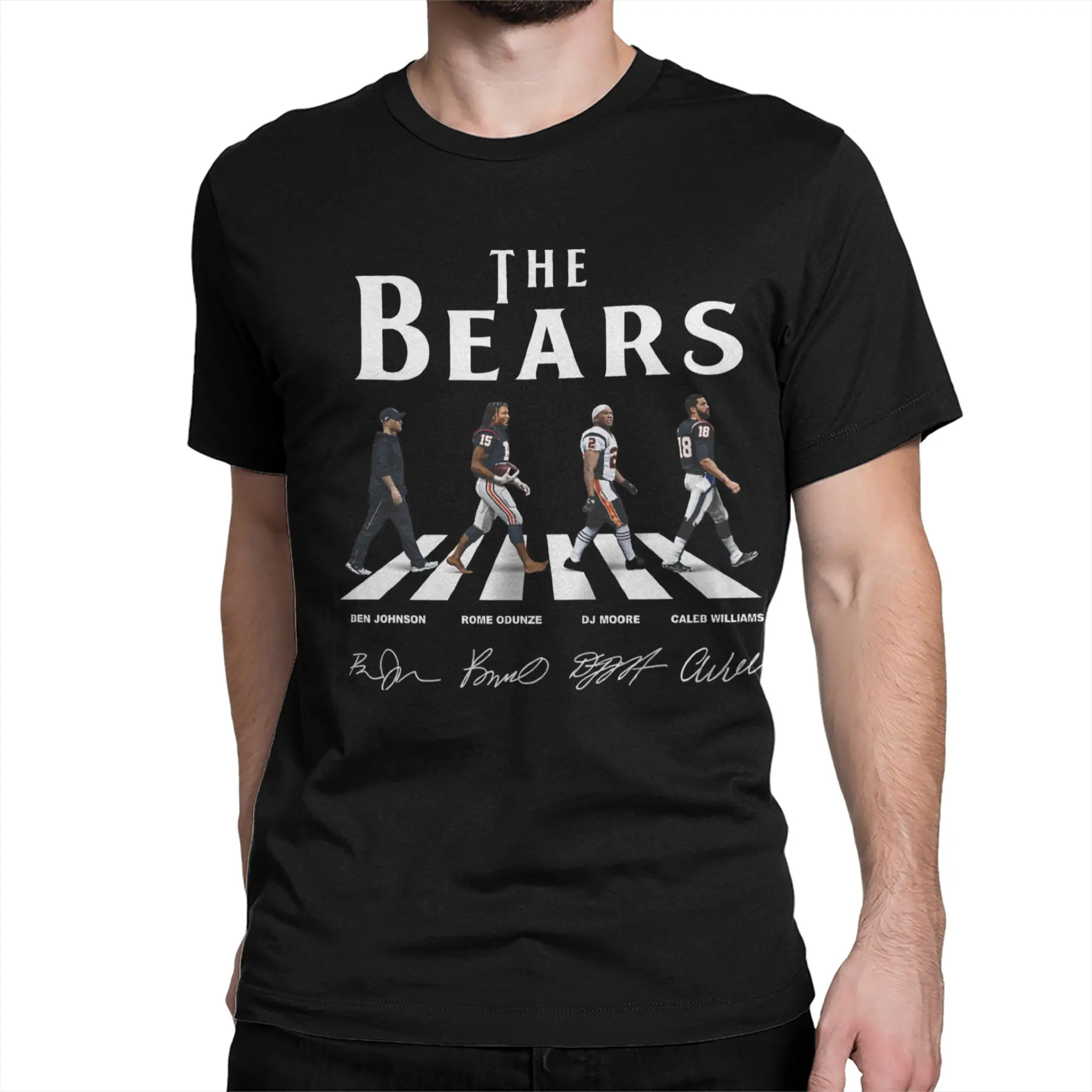 The Bears Football - Ben Johnson Game Day T-Shirts Men Da-coach Cotton Tees Round Neck Short Sleeve T Shirts New Arrival