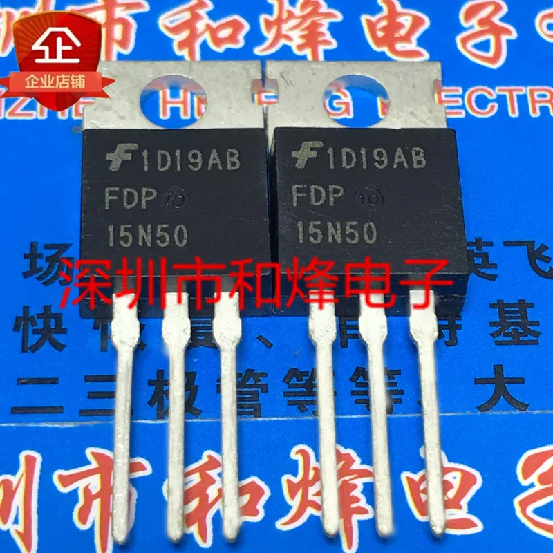 

30pcs original new FDP15N50 TO-220 500V 15A