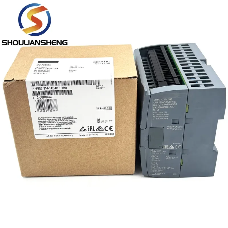 New Original Stock Plc Pac Dedicated Controllers with 6ES7214-1AG40-0XB0 S71200 6ES7 214-1AG40-0XB0 S7-1200 Plc Controller