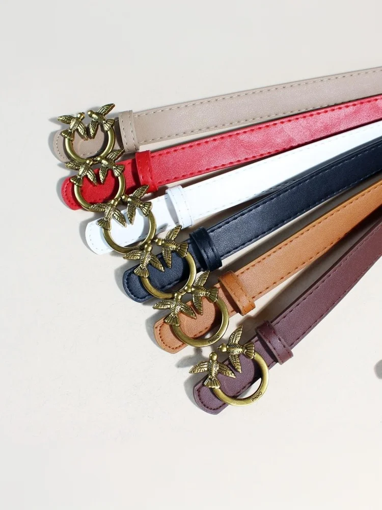 حزام نسائي عتيق، حزام جلد PU عصري لديكور الملابس اليومية، حزام عصري ومتوافق تمامًا مع هدية عيد الميلاد