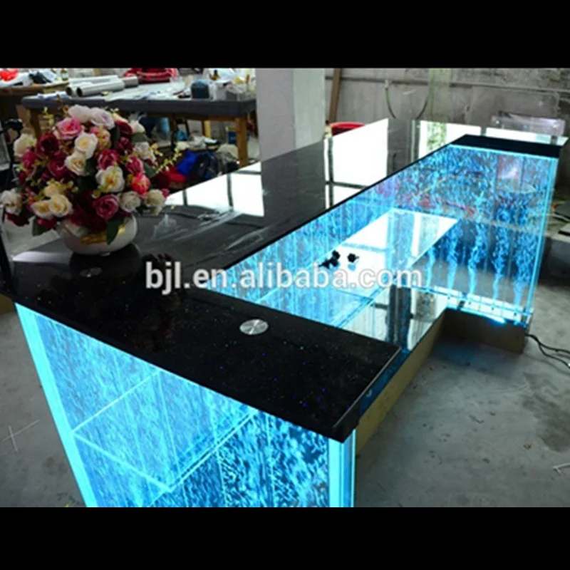 custom，LED lighting modern led bar counter reception lighting table for bar restaurant