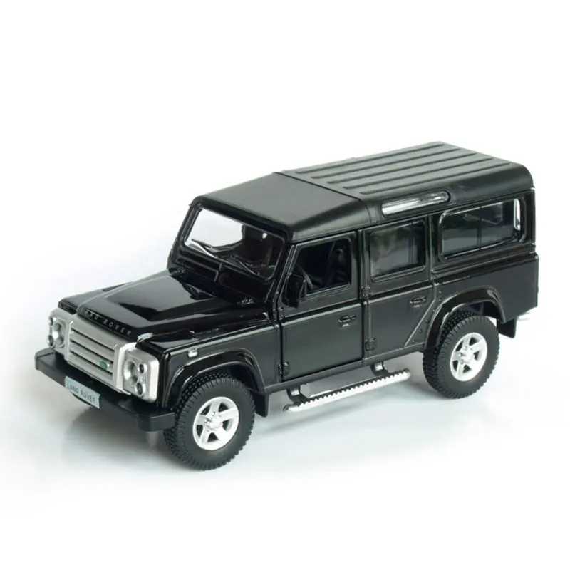1/36 Land Rover Defender SUV Toy Car Model For Children RMZ City Diecast Miniature Sport Vehicle Pull Back Collection Gift Kid