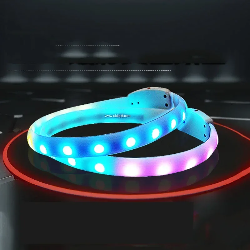 LED Pet Collar Durable Luminous Necklace With Flashing Lights Puppy Safety Glow Necklace Usb Dog Collars