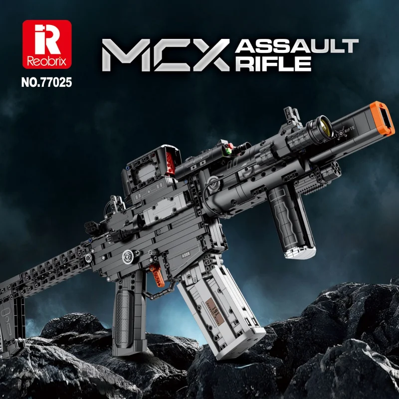 

Reobrix 77025 MCXAssault Rifle Building Blocks Assembled Boy Toy Gun Model Gift