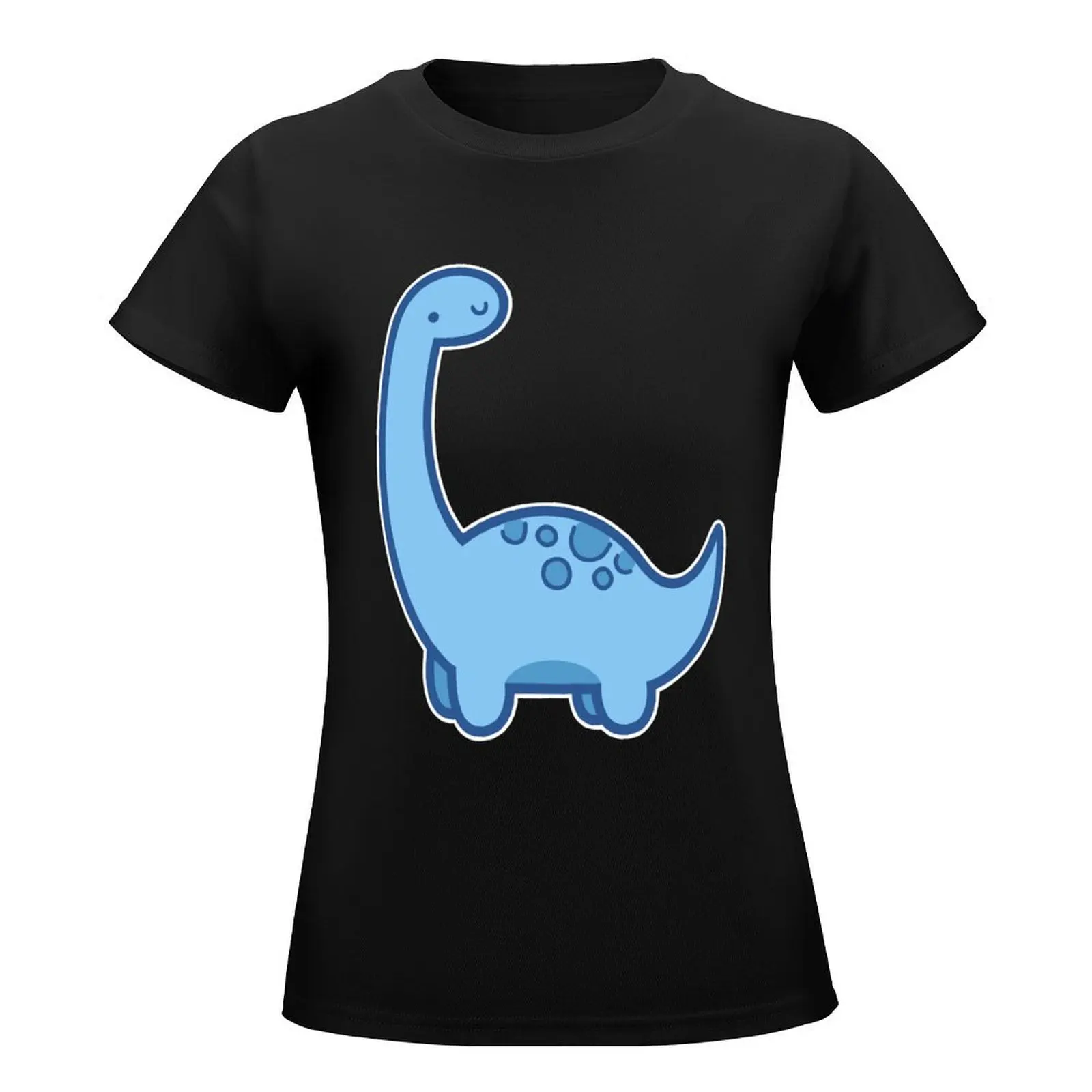 Cute Dino T-Shirt Short sleeve tee vintage clothes kawaii clothes tshirts for Women