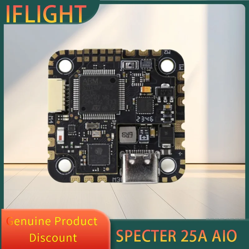 

HGLRC SPECTER 25A AIO MPU6000 F722 Flight Controller 25A 4in1 ESC 3-6S LiPo 25.5x25.5mm for FPV Drone DIY Parts