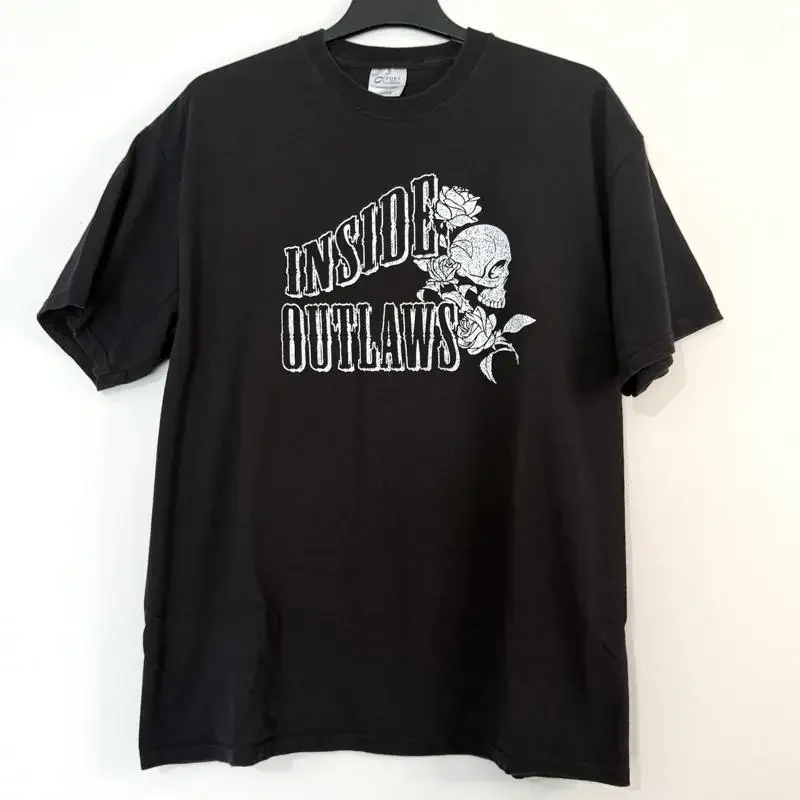 Inside Outlaws Motorcycle Club Graphic T Shirt Size XL Made By Port and Company