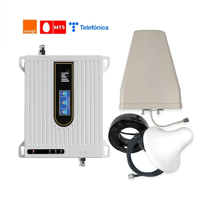 

tri band 850 1700 1900mhz mobile signal booster 3g 4g lte mobile signal repeater gsm mobile cellphone signal amplifier