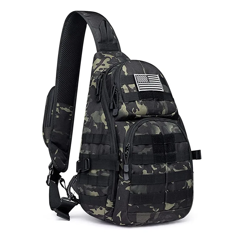 

Outdoor Sports Fan Bag Multifunctional Chest Bag Oxford Backpack Riding Mountaineering Hiking Tactical Shoulder Bag