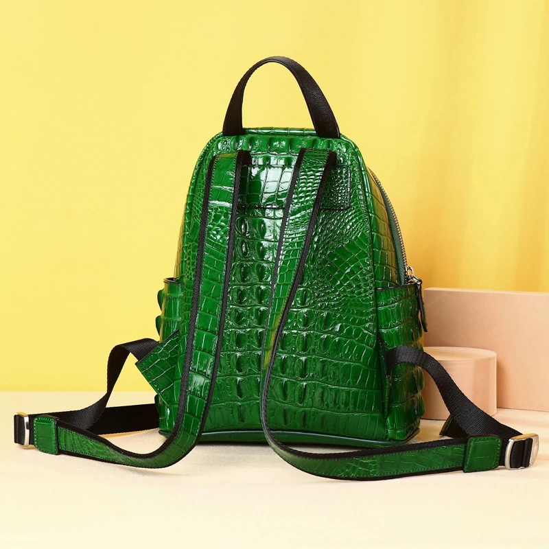 Luxury Designer High Quality Cowhide Leather Backpack Women's Handbag Brand Fashionable Travel Backpack for Ladies