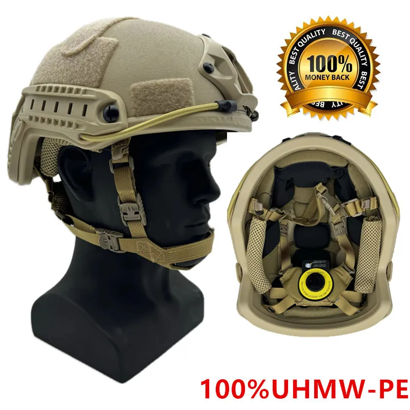 Casco FAST 100% UHMW-PE, casco táctico rápido de alta calidad, casco FAST Wendy con almohadilla flotante suspendida para caza al aire libre