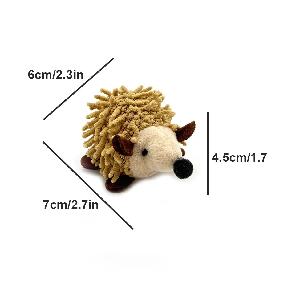 Plüsch-Katzenspielzeug, Katzen-Kauspielzeug in Igel-Form, Plüsch-Katzenspielzeug, Katzen-Kickspielzeug zur Zahnreinigung und zum Spielen in Innenräumen. – Detail 6