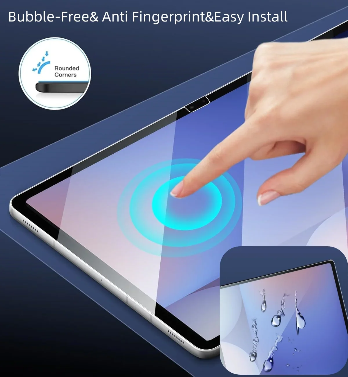 3 عبوات من الأفلام الزجاجية لهاتف Samsung Galaxy Tab S11 S10 S9 Ultra Plus واقي شاشة مضاد للخدش عالي الدقة شفاف لهاتف Galaxy Tab S10 FE+ #4