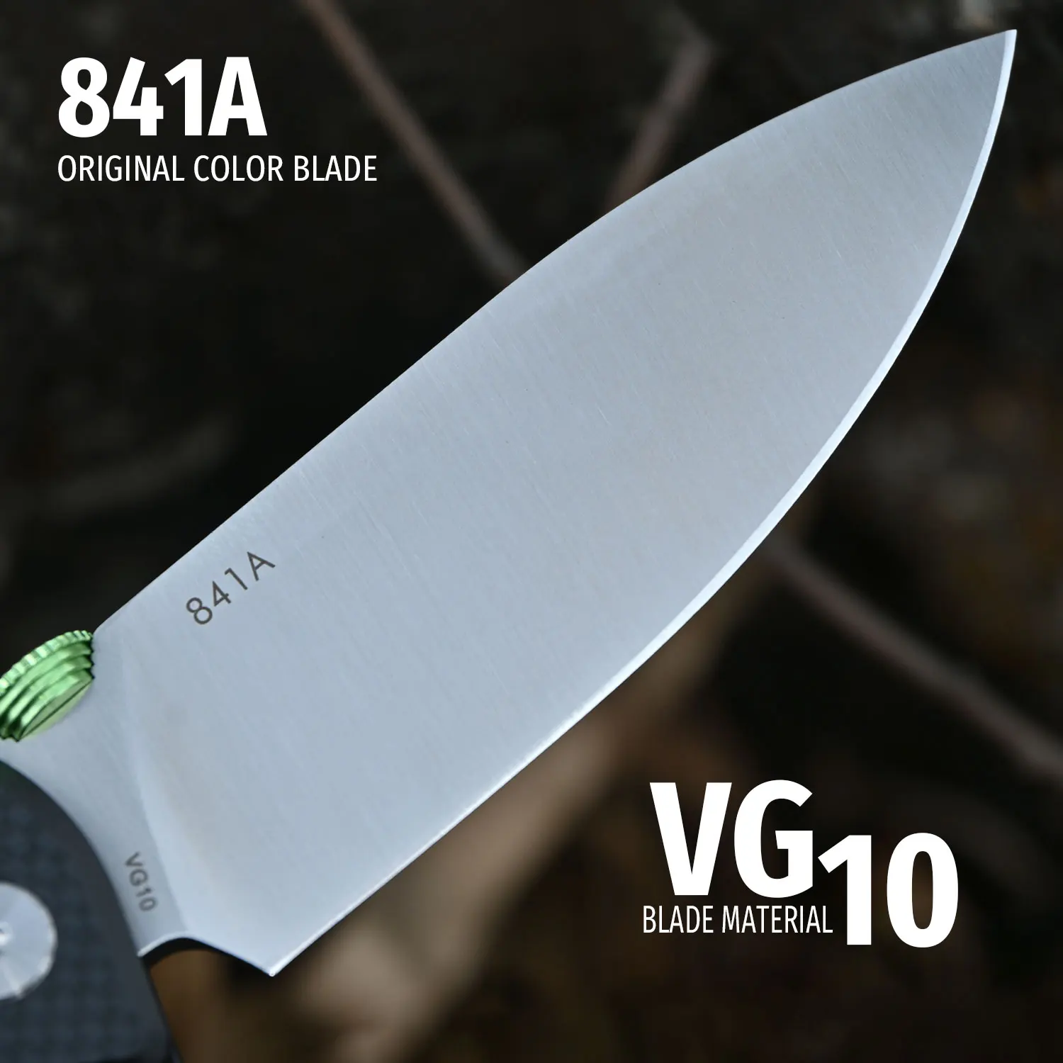 LAND EDC cuchillo plegable de bolsillo para exteriores 841 Camping Picnic desierto caza rescate supervivencia VG10 eje de hoja herramienta portátil cuchillos