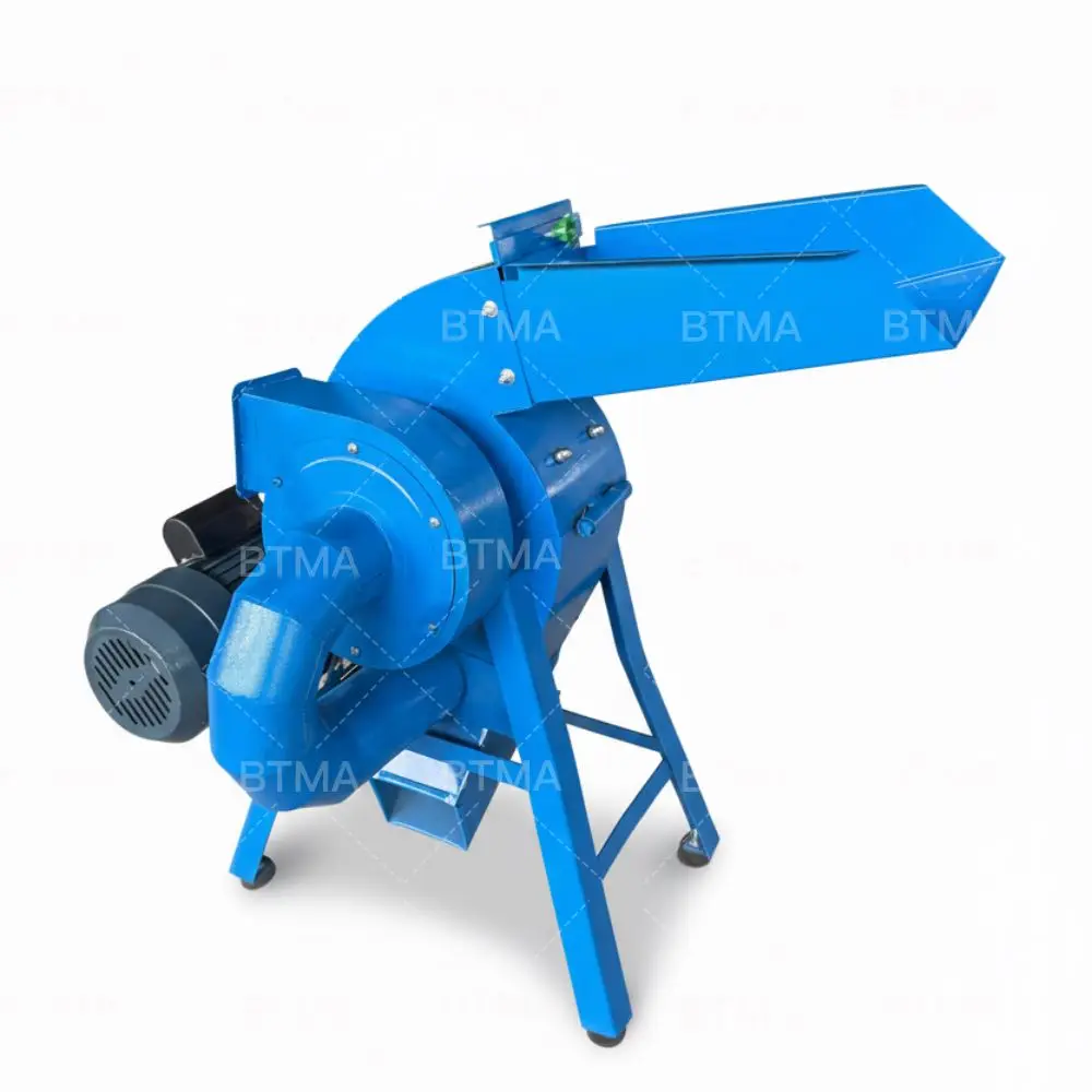 

Maize Wheat Grain Hammer Mill Machine Fully Automatic High Efficiency Motor Fine Powder Flour Grinder for Animal Feed Pellet