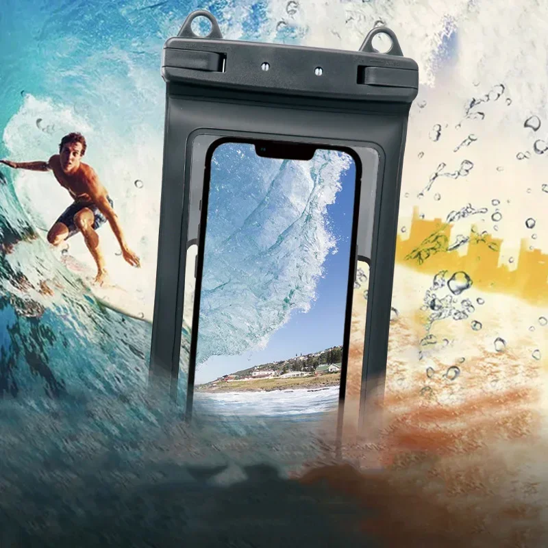 IPX8 Universal Waterproof Phone Case Water Proof Bag Mobile Cover For Most Phone Ultra Swim Cover 7.5 inch Phone