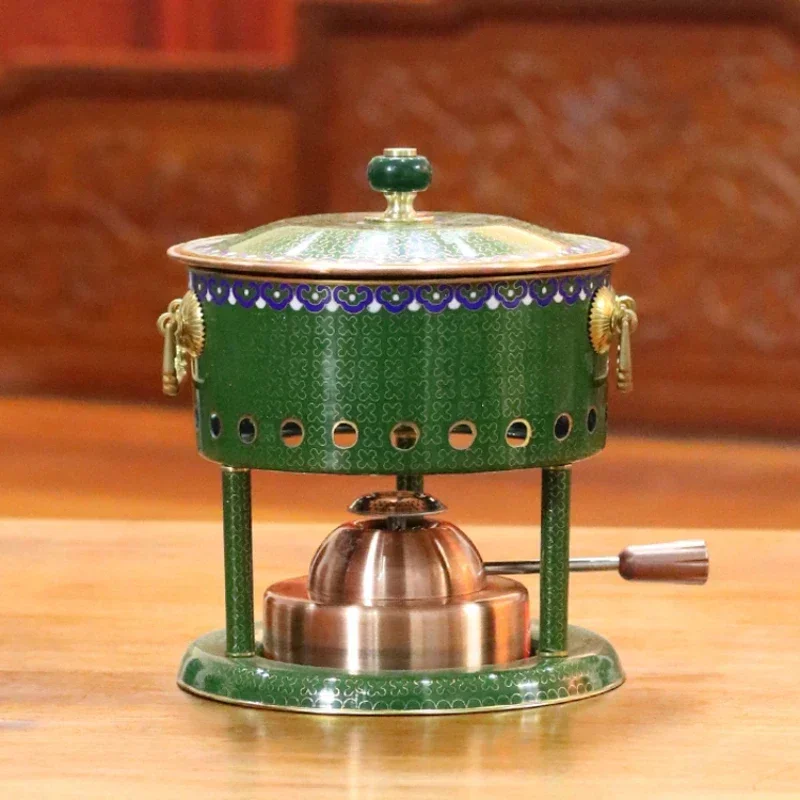 High end single person copper tire wire cutting enamel pot