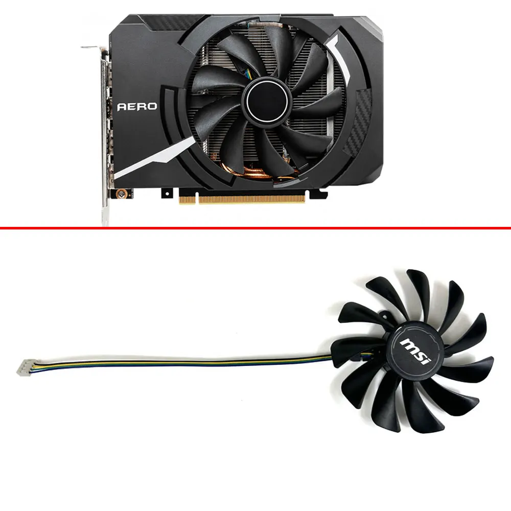 Cooling Fan 95MM 4PIN CF1010U12S For MSI GeForce GTX 1660 Ti RTX 2060 2070 AERO ITX RTX2060 RTX2070 GTX1060Ti GPU Cooler Fan