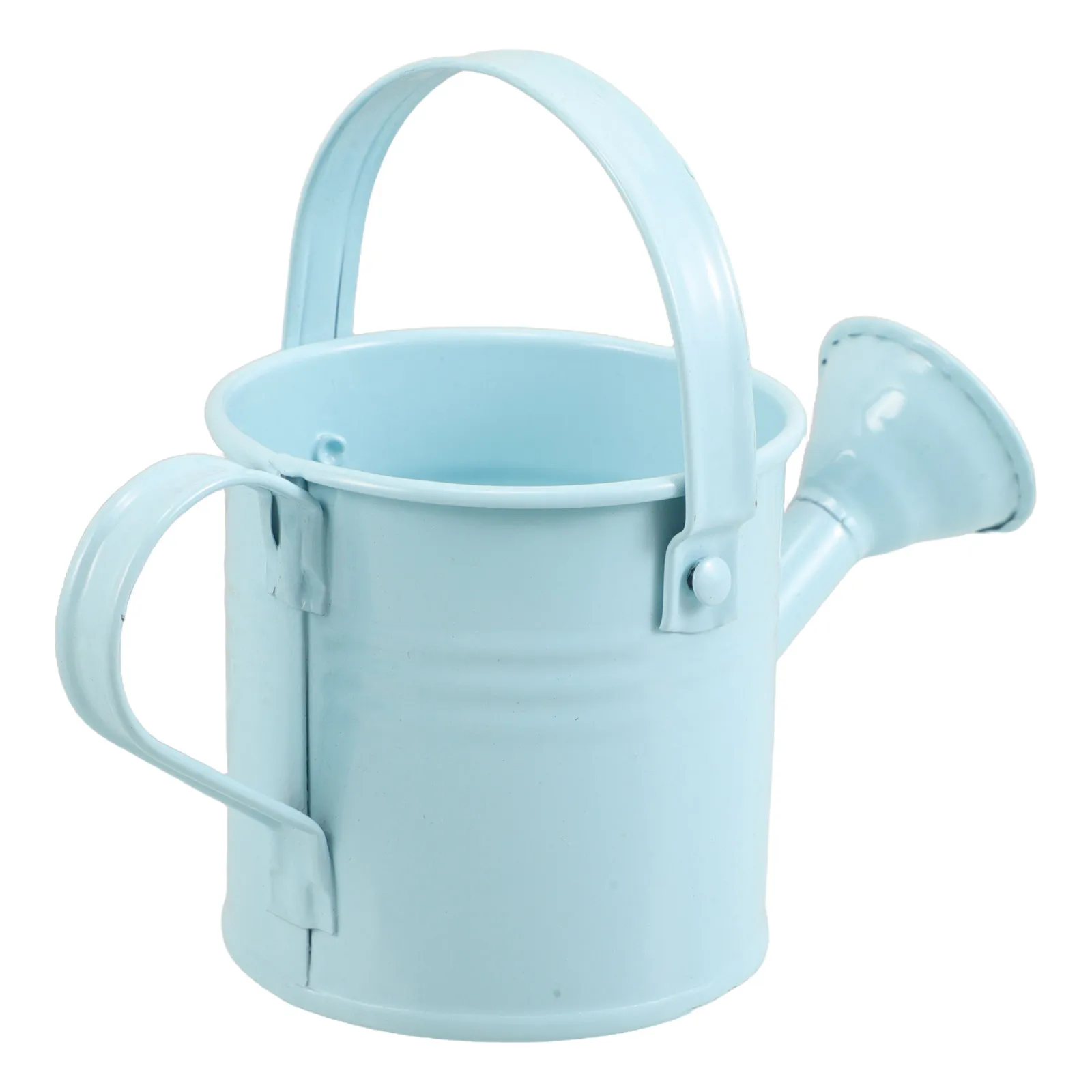

Mini Watering Can Decorative Plant Pot Vase Galvanized Iron Creative Succulent Planter Flowerpot Portable Photography Prop Small