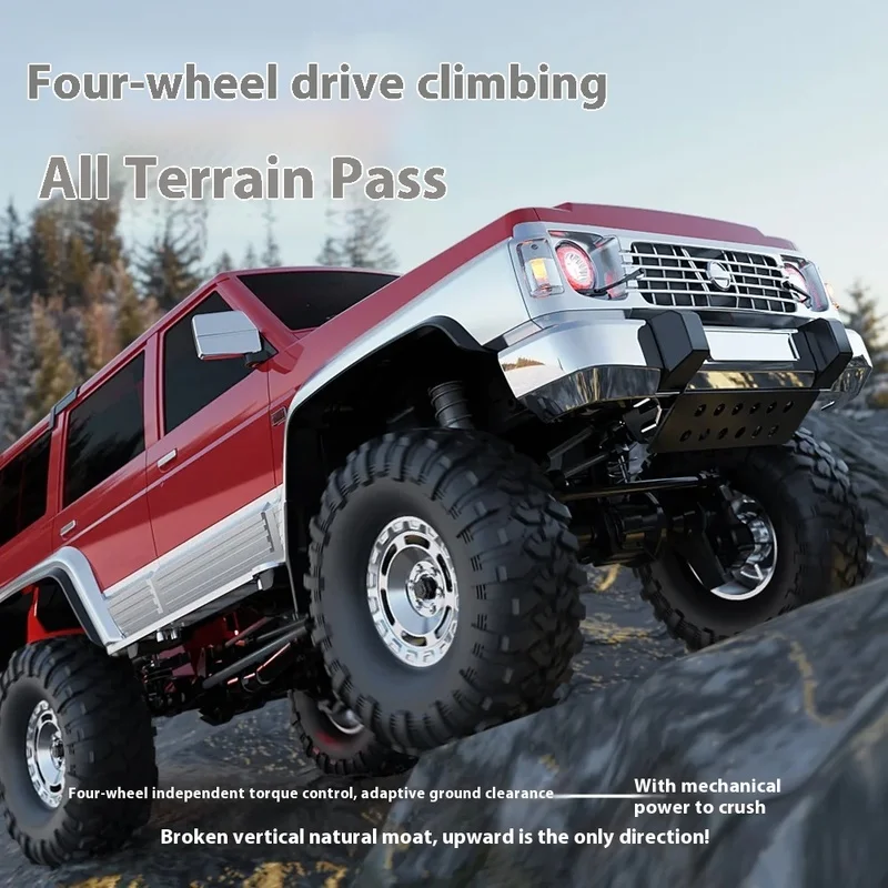 

1:10 Scale Professional Electric RC Crawler Off-Road 4WD Vehicle Realistic Simulation Climbing Car Model Toy for Ages 14+