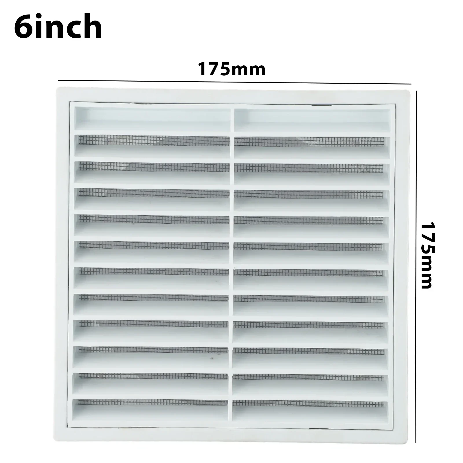 Air Vent Grille Ventilation Cover Metal Square Vent Insect Screen Cover Aluminum Vents Plate Louver Air Outlet Fresh System