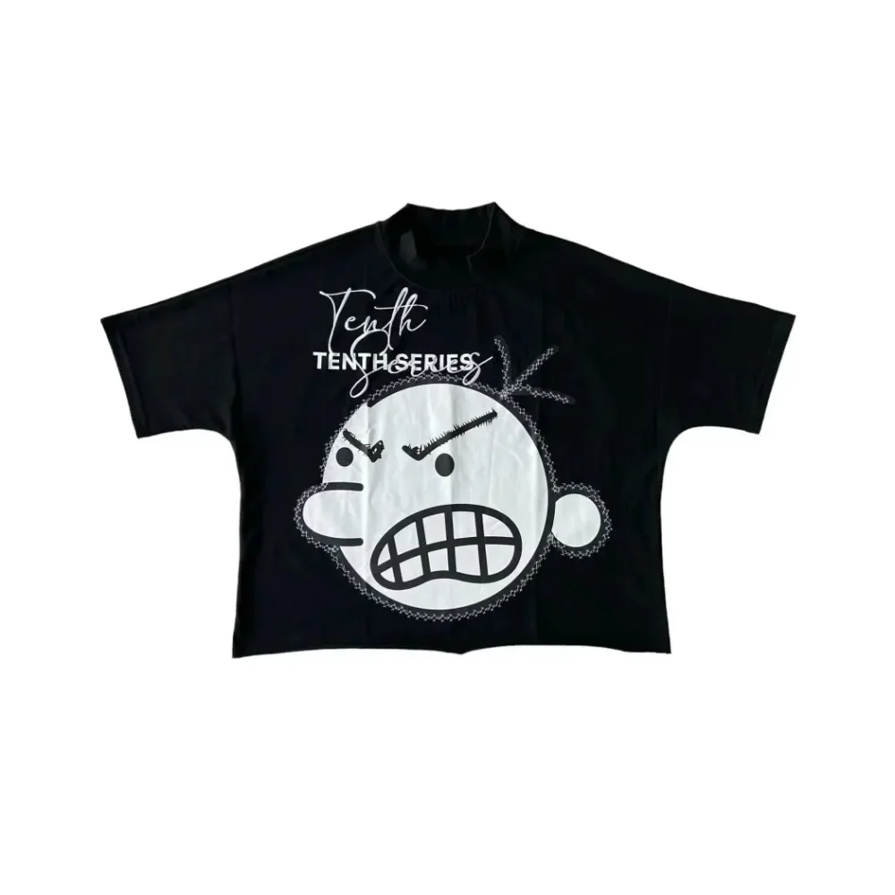 ストリートウェア ブラック Tシャツ 男女兼用 原宿ヒップホ - Men'S Gothic Formal Wear のレビューと価格