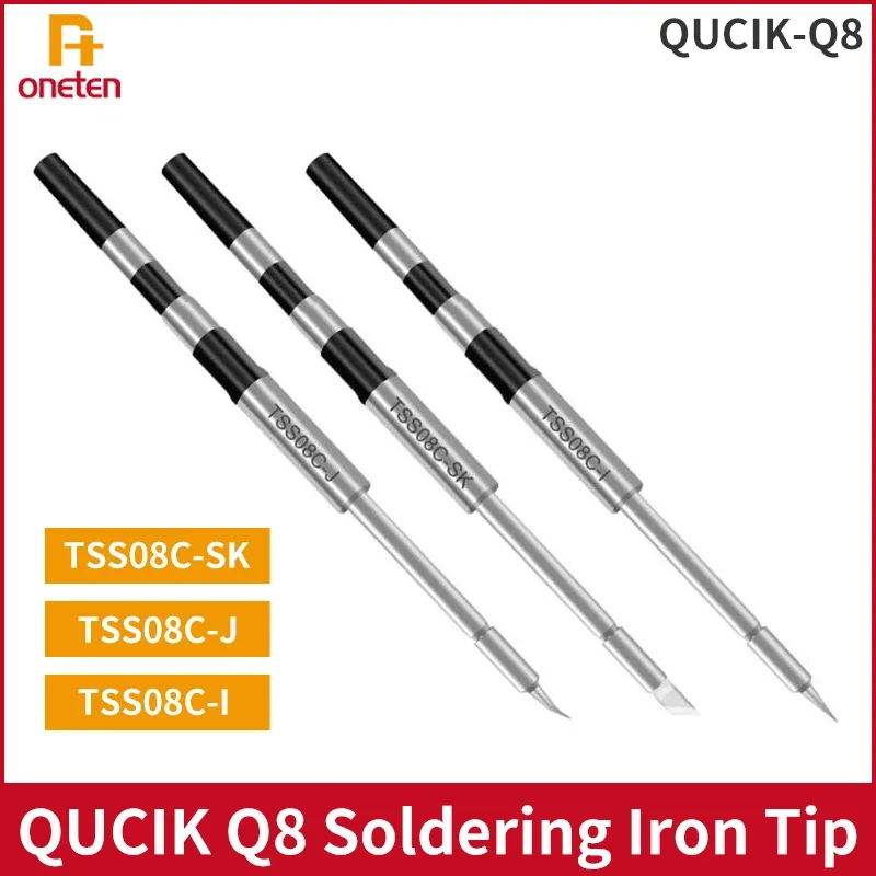 QUCIK Q8 Soldering Iron Tip For QUICK Q8 Soldering Station TSS08C-J/SK/I Welding Tool