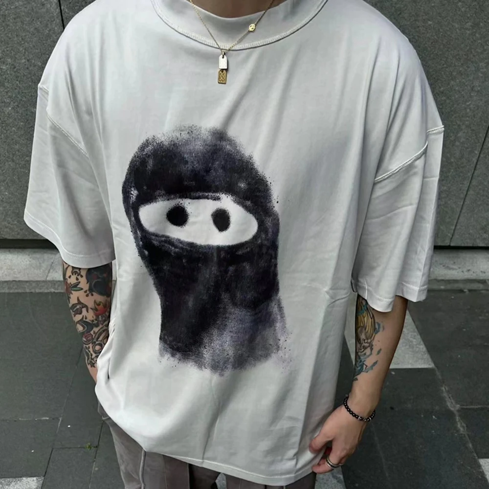 

Frog drift Streetwear Kanye West ADF Arnodefrance Oversized Loose Summer HIP HOP Inside-Out Tee tops t shirt for Men