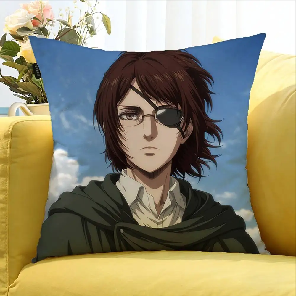 Hange Zoe Attack On Titan Anime   Various Sizes Square Pillow Case For Car Home Bedchamber Decor