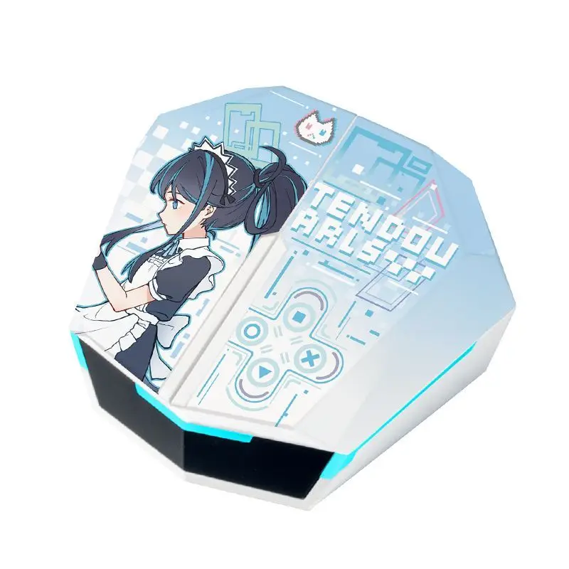 

Беспроводные наушники Tendou Aris, синие архивные наушники, игра, аниме, подарок, HIFI Bluetooth5.3, гарнитура, наушники с активным шумоподавлением